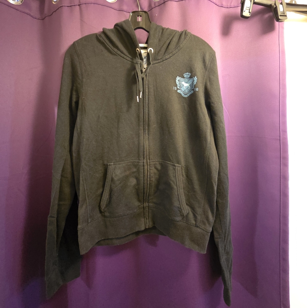 PINK by Victoria's Secret Black y2k Zip Up Hoodie